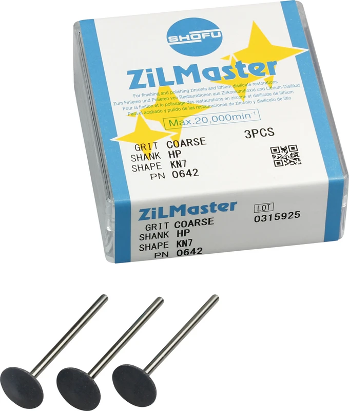 ZiLMaster  Packung  3 Stück HP, grün coarse, KN7, ISO 125