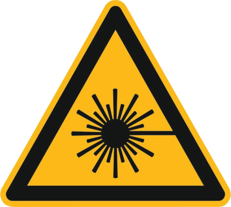 Hinweis-Etiketten  Stück  Warnung vor Laserstrahlen