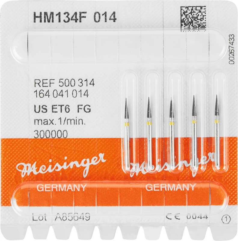 HM-Finierer 134  Packung  5 Stück gelb extra fein, FG, Figur 164, 6 mm, ISO 014