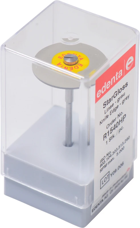 StarGloss  Stück  grau superfein, HP, Figur 303 Linse, 2 mm, ISO 260