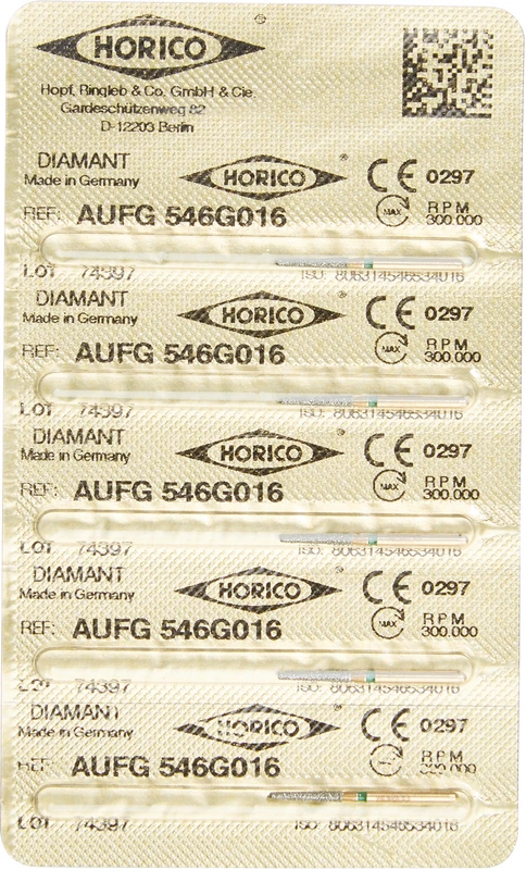 Diamant AuFG 546  Packung  5 Stück grün grob, FG, Figur 546, ISO 016
