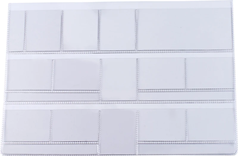 Dentalfilmtasche  Packung  50 Stück Filmformat 3 x 4 cm für 13 Zahnfilme (8 x quer\5 x hoch) mit Datenfeld, ohne Lochung, Nr. 80252