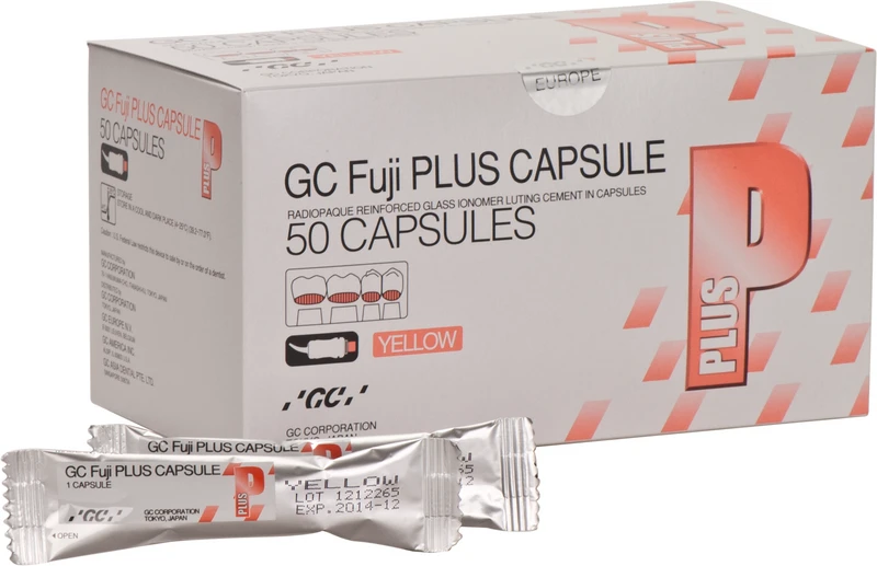 GC Fuji PLUS  Packung  50 Kapseln yellow