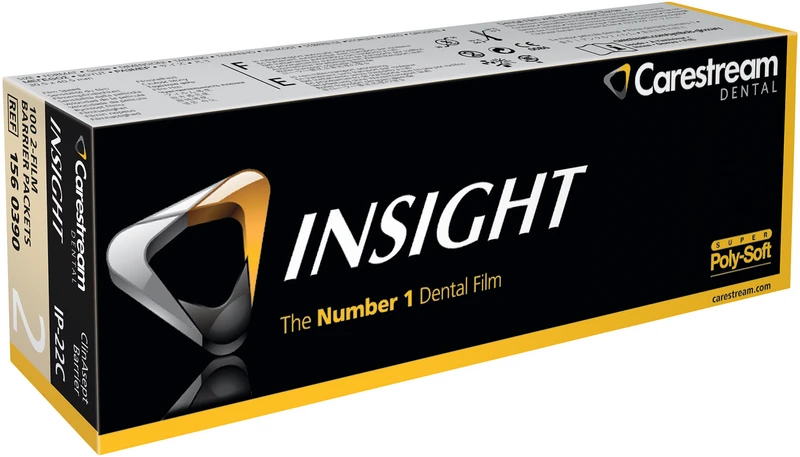 INSIGHT Periapical Film  Papierpackung  100 Doppelfilme 3,1 x 4,1 cm, IP-22C