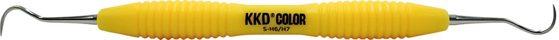 KKD® COLOR Scaler  Stück  gelb, für Front- und Seitenzähne, mit ergonomischem Silicongriff