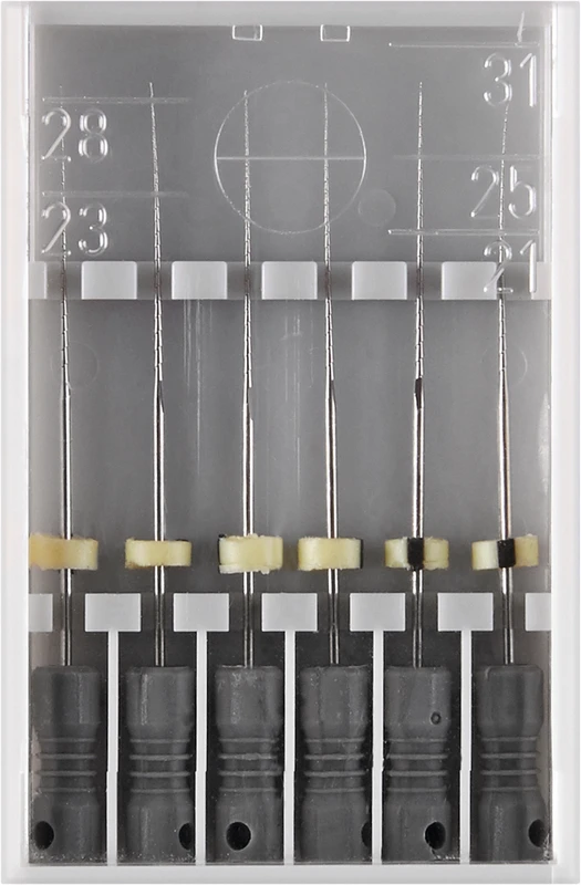 Hedströmfeilen 174  Packung  6 Stück schwarz, 31 mm ISO 008