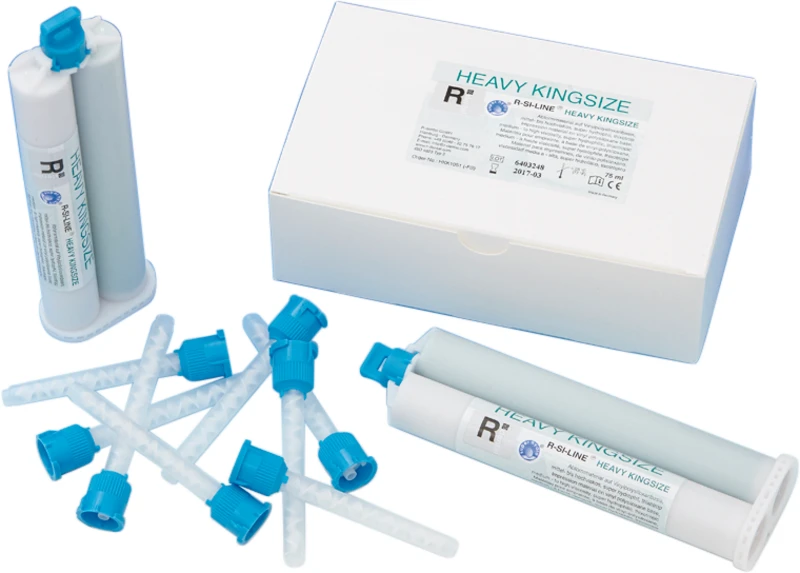 R-SI-LINE® HEAVY KINGSIZE  Packung  2 x 75 ml, 12 Mischkanülen SXN