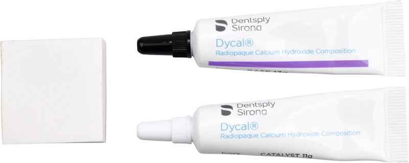 Dycal®  Packung  13 g Basis, 11 g Katalysatorpaste in Tuben elfenbein