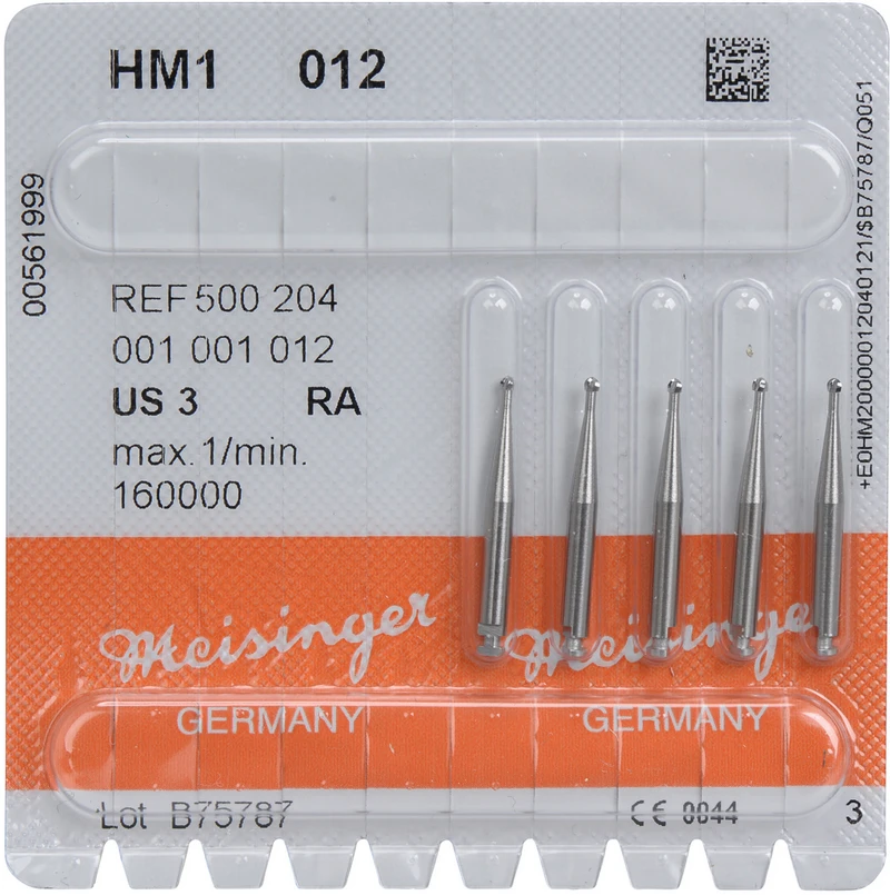 HM-Bohrer 1  Packung  5 Stück RA, Figur 001, ISO 012