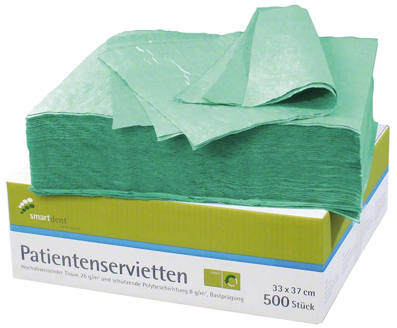 smart Patientenservietten  Packung  500 Stück grün