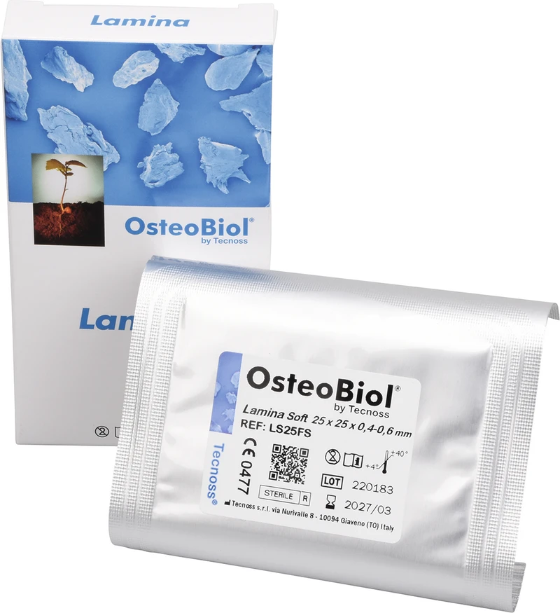 OsteoBiol® Lamina  Stück  weiß, 25 x 25 x 0,5 mm