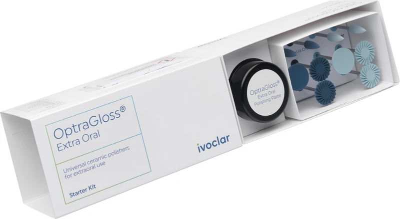 OptraGloss Extra Oral   Starter Kit  10 Polierer, 1 x 20 g Polierpaste