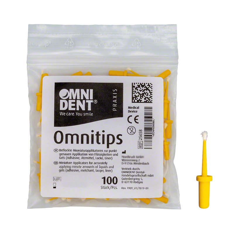 Omnitips  Packung  100 Stück gelb