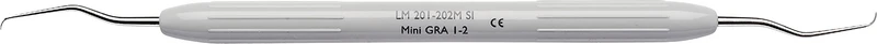 LM DuraGradeMAX Mini Gracey  Stück  Figur 1\2, Frontz.\Prämolaren, grau, LM-ErgoNorm Griff