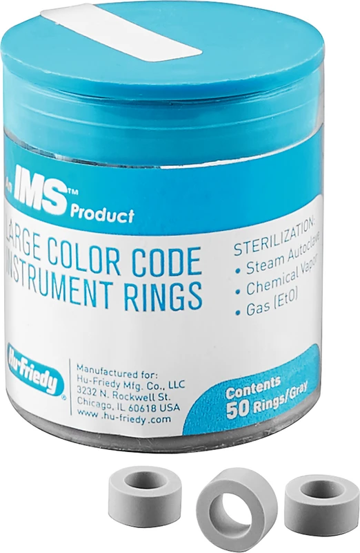 IMS Farbkodierungsringe maxi  Packung  50 Stück, IMS-1281L, grau