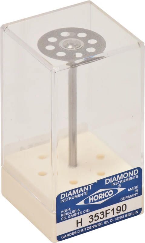 SUPERDIAFLEX® 353  Stück  doppelseitig, sehr flexibel, gelb extra-fein, HP, Figur 353 F, 0,15 mm, ISO 190