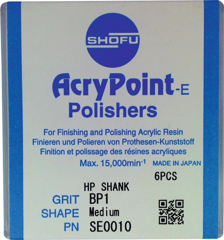 ACRYPOINT-E  Packung  6 Stück HP, braun mittel, ISO 100