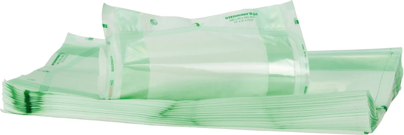 Beutel mit Seitenfalte Typ B  Packung  5 x 50 Stück B 34-3P, 300 x 80 x 550 mm