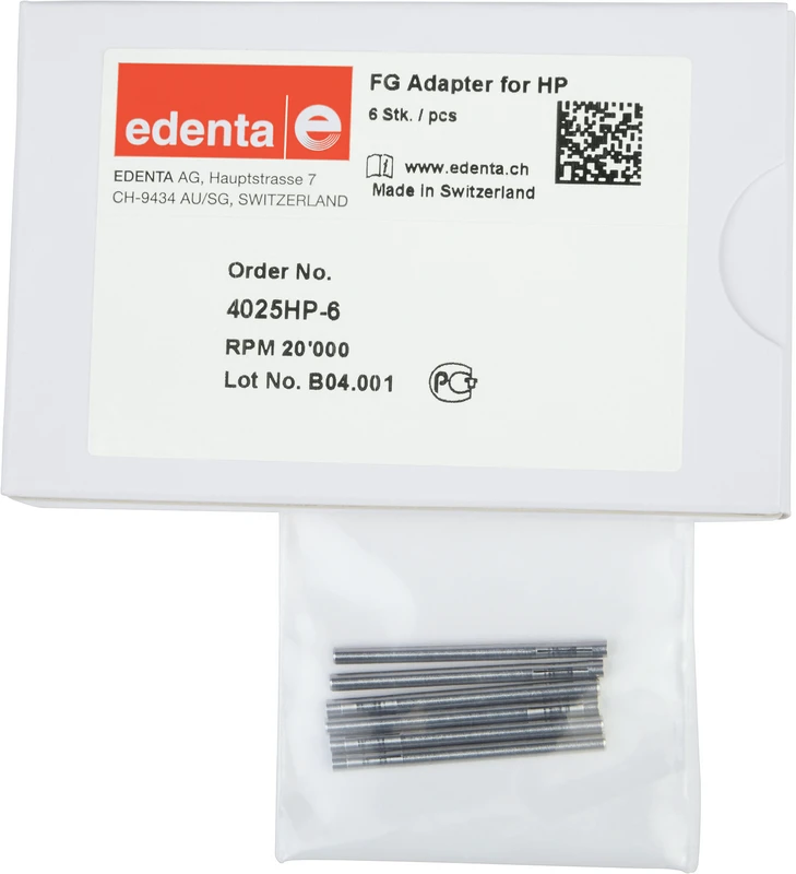 Adapter FG  Packung  6 Stück von FG auf HP, Länge: 35 mm, ISO 016