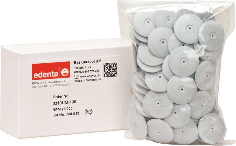 Exa Cerapol  Packung  100 Stück unmontiert, hellgrau, Figur 303, 3 mm, ISO 220