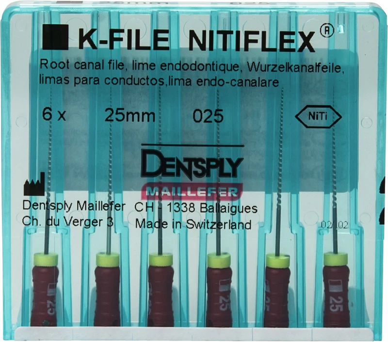 File NiTiflex  Packung  6 Stück 25 mm ISO 025