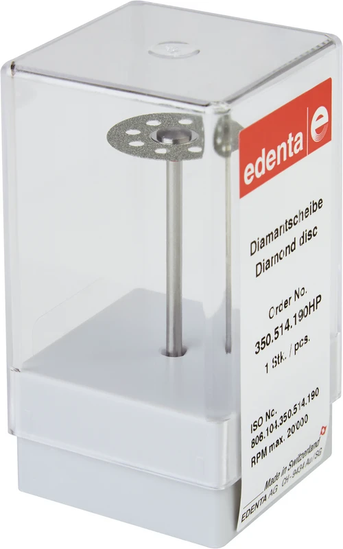 Diamantscheibe 350  Stück  rot fein, HP, Figur 350, 0,15 mm, ISO 190