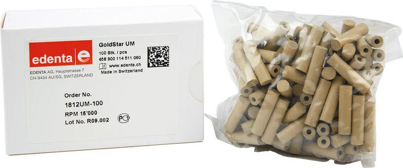 Goldstar  Packung  100 Stück unmontiert, gelb, Figur 114, 22 mm, ISO 060