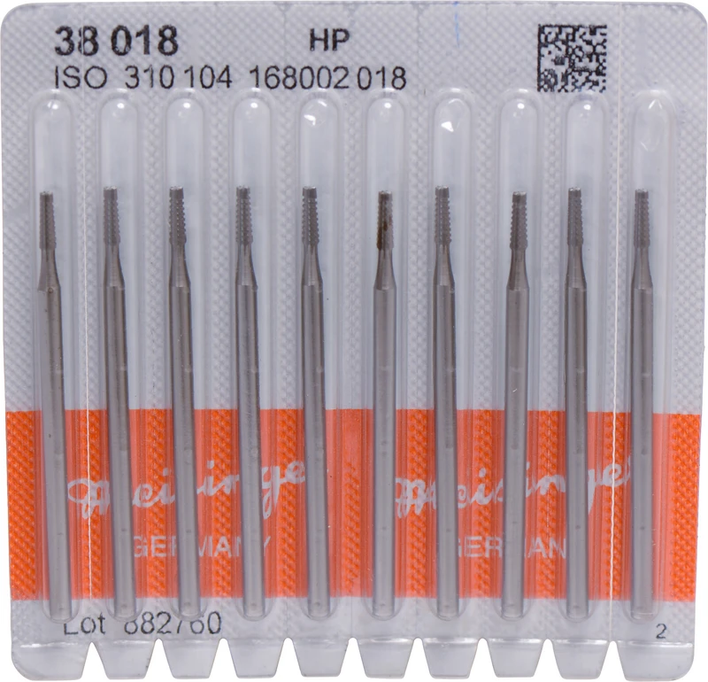 Stahlbohrer 38  Packung  10 Stück HP, Figur 168 konisch, 5,4 mm, ISO 018