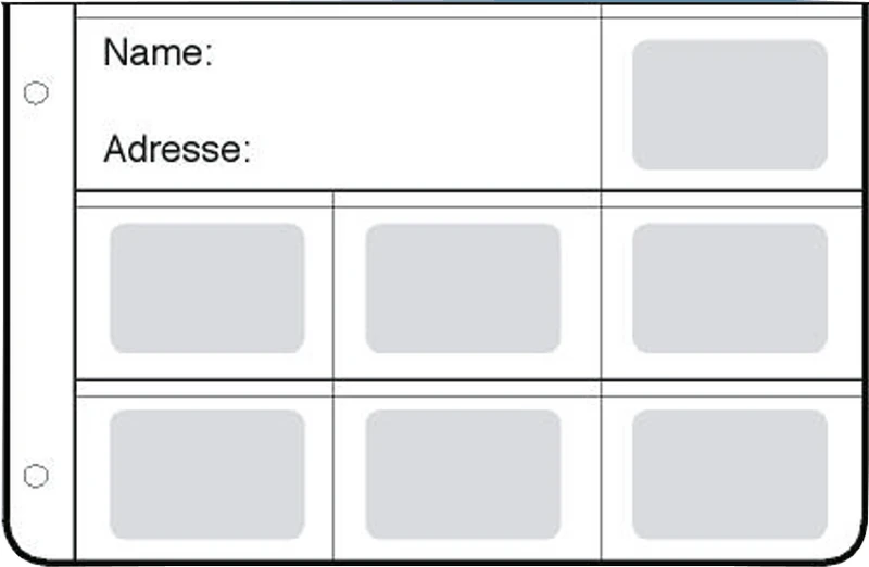 Dentalfilmtasche zum Abheften  Packung  50 Stück, Filmformat 3 x 4 cm für 7 Zahnfilme, Nr. 80255