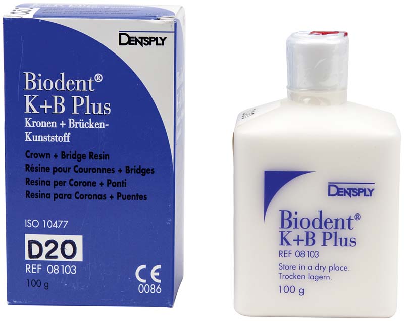 Biodent® K+B Plus Massen  Flasche  100 g Pulver dentin 20