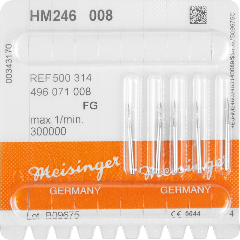 HM-Finierer 246  Packung  5 Stück fein FG, Figur 496 Flamme, 3,6 mm, ISO 008