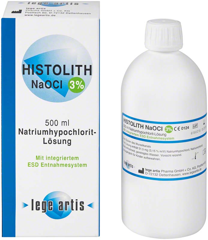 HISTOLITH NaOCl 3%  Flasche  500 ml Lösung mit ESD-Entnahmesystem
