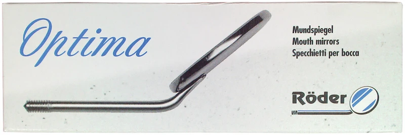 Mundspiegel Optima  Packung  12 Stück klar, plan 2