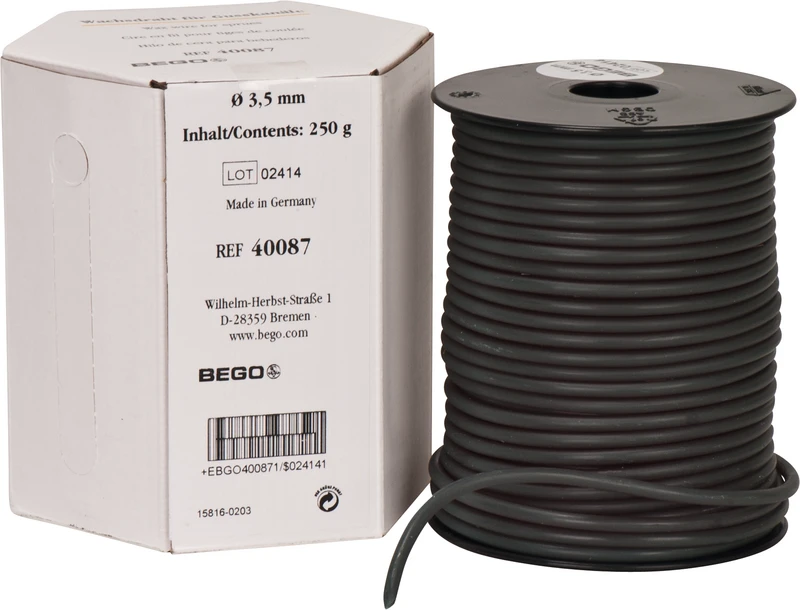 Wachsdraht  Rolle  250 g grün, Länge 28 m, Ø 3,5 mm