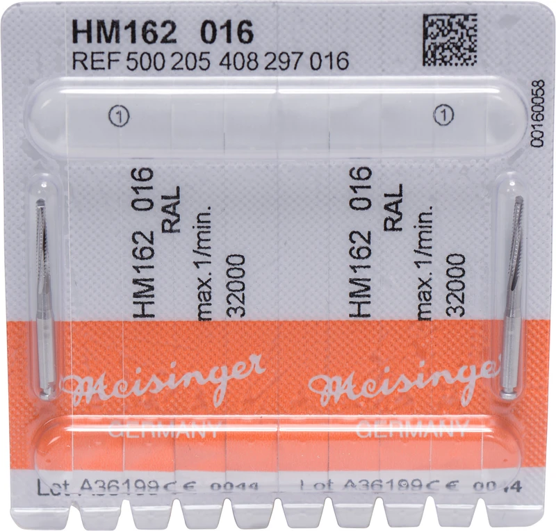 Chirurgie Fräser HM 162  Packung  2 Stück RAL, Figur 408, 11 mm, ISO 016