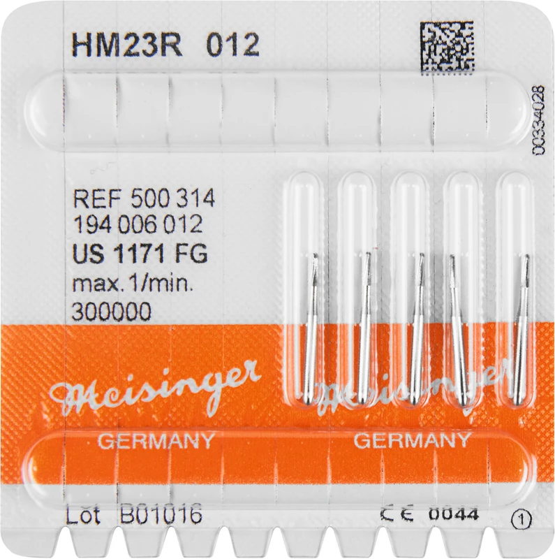 HM-Bohrer 23R  Packung  5 Stück FG, Figur 194, 4,1 mm, ISO 012