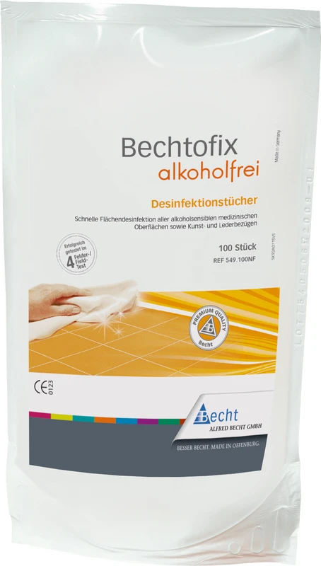 Bechtofix alkoholfrei  Nachfüllbeutel  100 Stück 14 x 20 cm