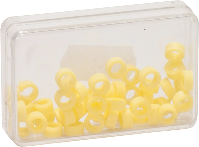 Farbringe  Packung  50 Stück gelb