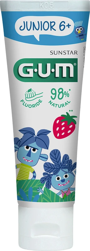 GUM® JUNIOR Zahngel  Tube  50 ml Erdbeere