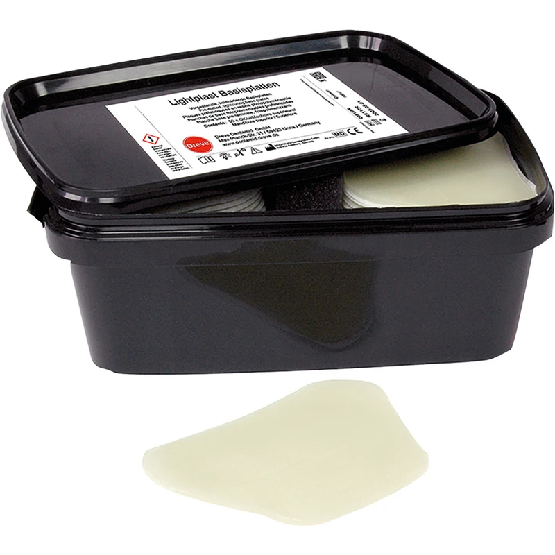 LIGHTPLAST-Platten  Packung  50 OK-Kunststoff-Basisplatten natur