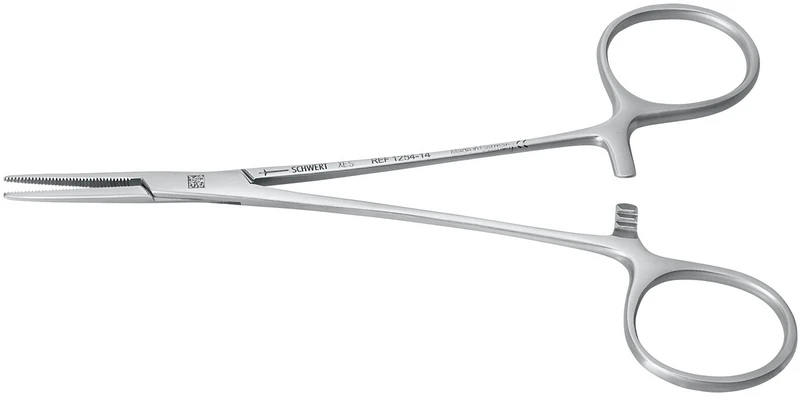 Arterienklemme nach Halsted-Mosquito  Stück  1254-14, 140 mm, gerade