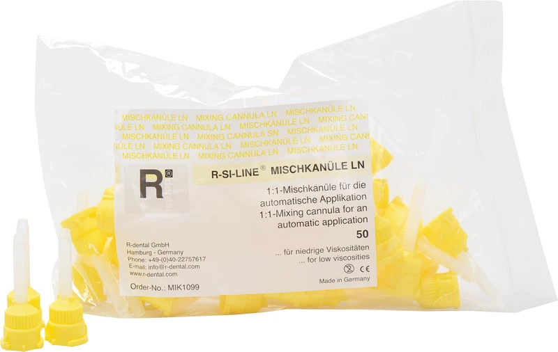 R-SI-LINE® MISCHKANÜLE LN  Beutel  50 Stück gelb\weiß