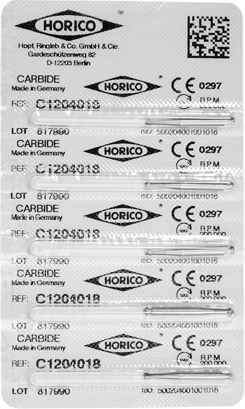 HM-Bohrer C1  Packung  5 Stück RA, Figur 001, ISO 018