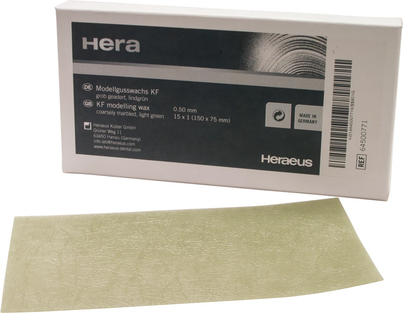 Modellierwachs KF  Packung  15 Platten grob geadert 0,5 mm