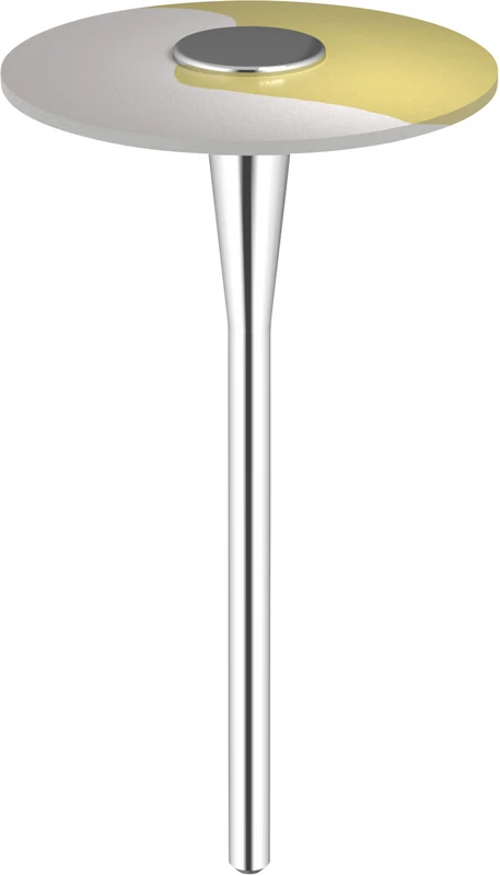 Omnipol für Zirkon\Keramik  Stück  Polierer gelb\weiß fein, HP, Linse groß, Ø 26 x 2 mm
