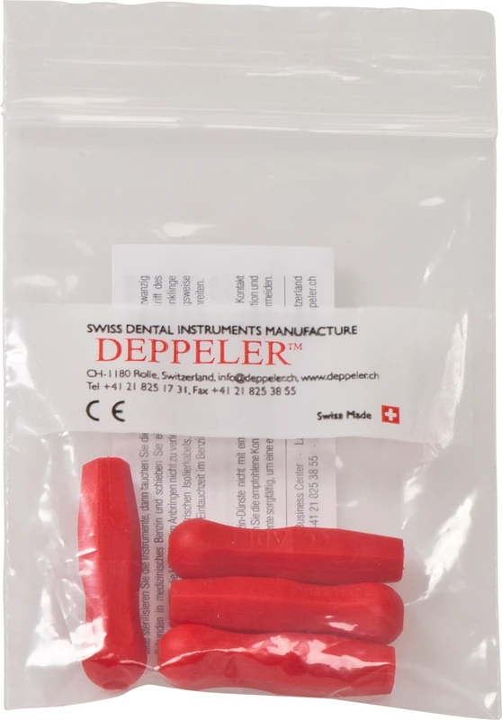 Griffhülsen  Packung  4 Stück rot