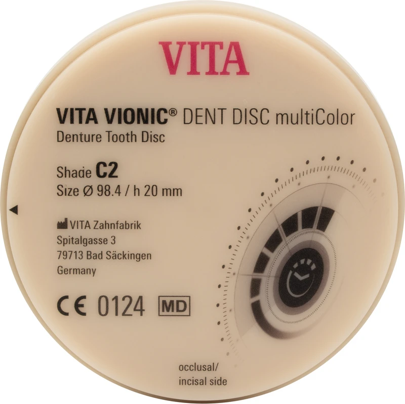 VITA VIONIC® DENT DISC multiColor  Stück  Ø 98,4 mm, H 20 mm, C2