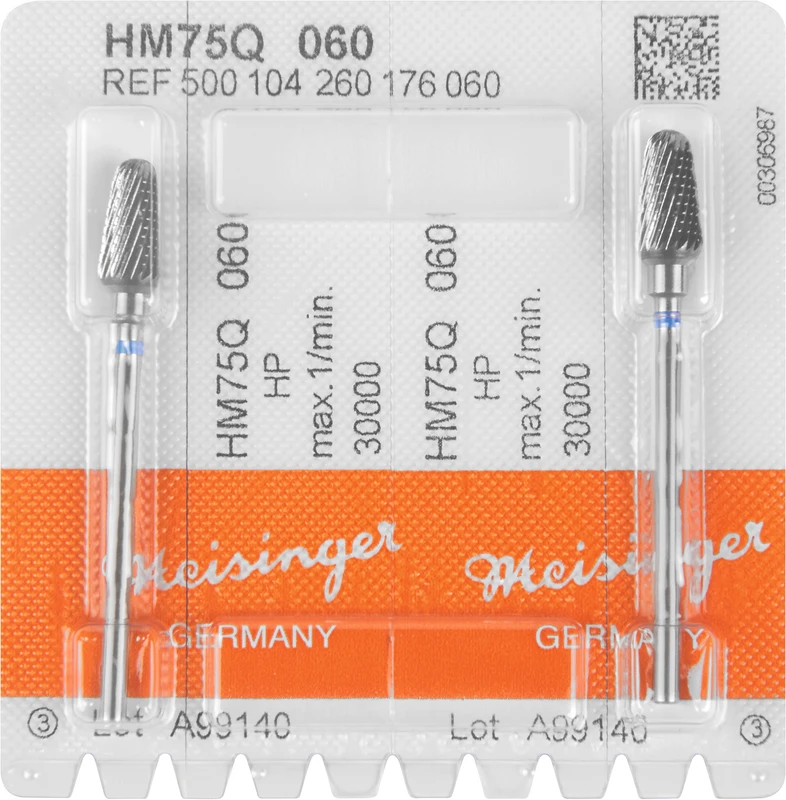 HM-Fräser Q  Packung  2 Stück Querhiebverzahnt, blau standard, HP, Figur 260, 12 mm, ISO 060