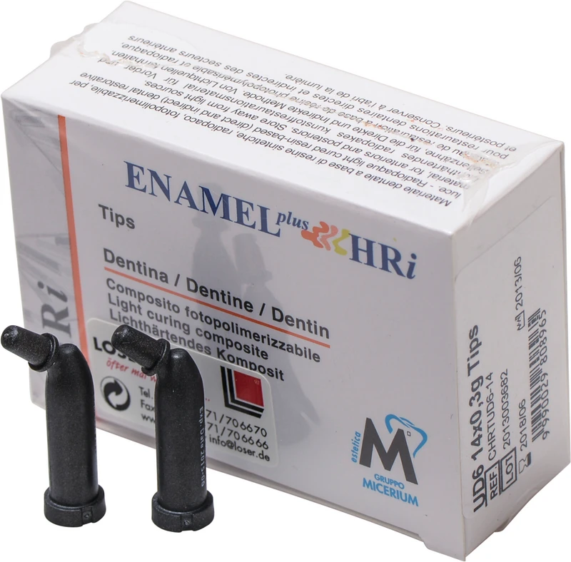 ENAMEL plus HRi®  Packung  14 x 0,3 g Minifill dentin UD6-A6