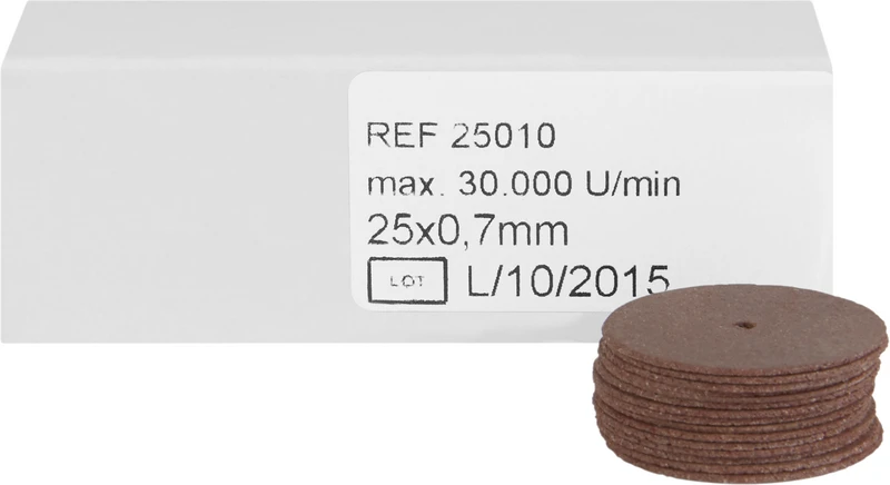 TOPDENT BA 606 Co-Cr-Trennscheiben  Packung  100 Stück Ø 25 mm x 0,7 mm